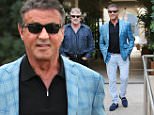 Beverly Hills, CA - 69-year-old actor Sylvester Stallone, who nabbed the Best Supporting Actor honor for his reprised role as Rocky Balboa in Creed at the Critics' Choice Awards, seen exiting Cafe Roma after enjoying lunch with a friend.\nAKM-GSI          January 21, 2016\nTo License These Photos, Please Contact :\nSteve Ginsburg\n(310) 505-8447\n(323) 423-9397\nsteve@akmgsi.com\nsales@akmgsi.com\nor\nMaria Buda\n(917) 242-1505\nmbuda@akmgsi.com\nginsburgspalyinc@gmail.com