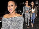 EXCLUSIVE: Best friends, Christina Milian wearing a full body suit picks up Kurrueche Tran from 'Blind Dragon' Nightclub in West Hollywood, CA

Pictured: Christina Milian, Karrueche Tran
Ref: SPL1212610  210116   EXCLUSIVE
Picture by: SPW / Splash News

Splash News and Pictures
Los Angeles: 310-821-2666
New York: 212-619-2666
London: 870-934-2666
photodesk@splashnews.com