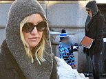 EXCLUSIVE: Kate Hudson spotted enjoying the snow on a wintery day in NYC. Kate spent time making the best of the blizzard conditions in New York City with son Bingham Hawn Bellamy. Creating a stir recently..This week Kate shared a very racy photo with her Instagram followers showing the A Lister laying back in a tub filled with soapy water exposing her rear end while titling the snap "#JustAnotherDayAtTheOffice"\\nPlease byline:TheImageDirect.com\\n*EXCLUSIVE PLEASE EMAIL sales@theimagedirect.com FOR FEES BEFORE USE