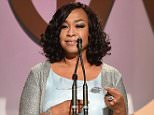 CENTURY CITY, CA - JANUARY 23:  Honoree Shonda Rhimes accepts the Norman Lear Achievement Award onstage at the 27th Annual Producers Guild Of America Awards at the Hyatt Regency Century Plaza on January 23, 2016 in Century City, California.  (Photo by Kevin Winter/Getty Images)