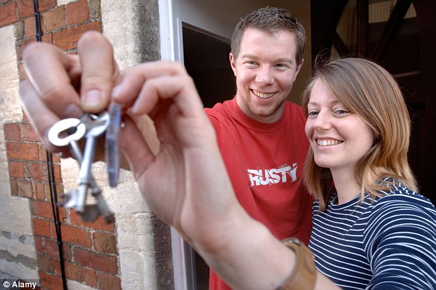 Boost: A couple buying their first home together could receive a bonus of £3,000 if they manage to save £12,000 - but not before 2020