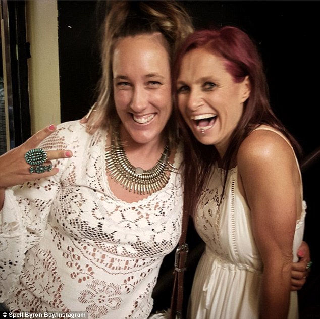 Style and soul: Kasey Chambers (right) wore a Spell and The Gypsy Collective design to one of her gigs