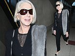 Los Angeles, CA - Helen Mirren lands at LAX. The 70-year-old actress is one of the presenters at the years SAG Awards which will be held on January 30th. The five-time ActorÆ recipient, this year added three of her 13 SAG Award nominations: female lead in "Woman in Gold" and two for "Trumbo," one for her performance as Hedda Hopper and one as a cast member.\nAKM-GSI         January 28, 2016\nTo License These Photos, Please Contact :\nSteve Ginsburg\n(310) 505-8447\n(323) 423-9397\nsteve@akmgsi.com\nsales@akmgsi.com\nor\nMaria Buda\n(917) 242-1505\nmbuda@akmgsi.com\nginsburgspalyinc@gmail.com