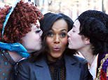 Picture Shows: Kerry Washington  January 28, 2016\n 'Scandal' actress Kerry Washington, was honored with the 'Hasty Pudding Woman of the Year Award' at Harvard Square in Cambridge. The Famous hamburger restaurant 'Mr Bartleys' will name a burger after her today.\n \n Non Exclusive\n UK RIGHTS ONLY\n \n Pictures by : FameFlynet UK © 2016\n Tel : +44 (0)20 3551 5049\n Email : info@fameflynet.uk.com