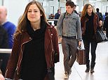 29.JANUARY.2016 - LONDON - UK\nActor Eddie Redmayne with his wife Hannah Bagshawe fly out of Heathrow Airport heading towards Los Angeles.\nBYLINE MUST READ : XPOSUREPHOTOS.COM\n***UK CLIENTS - PICTURES CONTAINING CHILDREN PLEASE PIXELATE FACE PRIOR TO PUBLICATION***\nUK CLIENTS MUST CALL PRIOR TO TV OR ONLINE USAGE PLEASE TELEPHONE 0208 344 2007