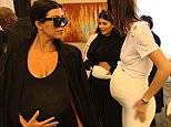 Preview: Everyone's pregnant! Kardashian Klan dons fake baby bumps in honour of Kim Kardashian's 35th birthday in new KUWTK clip