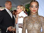 BEVERLY HILLS, CA - JANUARY 25:  (Exclusive Coverage) Jay-Z and Rita Ora attend the Roc Nation Pre-GRAMMY Brunch presented by MAC Viva Glam at Private Residence on January 25, 2014 in Beverly Hills, California.  (Photo by Kevin Mazur/Getty Images)
