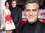 Mandatory Credit: Photo by REX/Shutterstock (5579725s)\nAmal Clooney and George Clooney\n'Hail, Caesar!' film premiere, Los Angeles, America - 01 Feb 2016\n