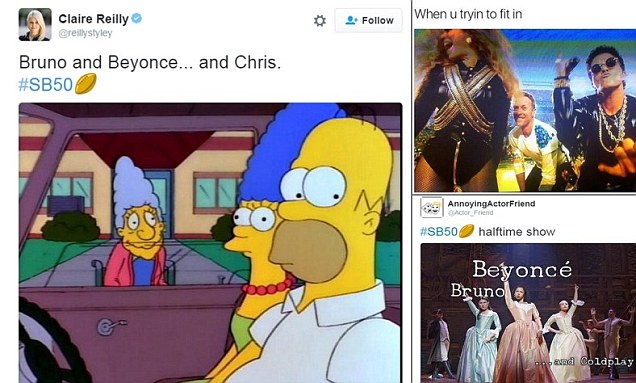 Super Bowl 50 sees Twitter erupt with memes as Chris Martin gets sidelined