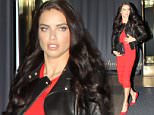 *EXCLUSIVE* San Francisco, CA - Adriana Lima steps out of the Hilton Hotel during Super Bowl 50 festivities. The Brazilian supermodel looked amazing in a black leather jacket over a red dress and matching red high heels.\nAKM-GSI         February 7, 2016\nTo License These Photos, Please Contact :\nSteve Ginsburg\n(310) 505-8447\n(323) 423-9397\nsteve@akmgsi.com\nsales@akmgsi.com\nor\nMaria Buda\n(917) 242-1505\nmbuda@akmgsi.com\nginsburgspalyinc@gmail.com