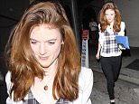 08 Feb 2016 -West Hollywood, CA - USA
*** STRICTLY AVAILABLE FOR UK AND GERMANY USE ONLY ***
Rose Leslie is in good spirits as she leaves a dinner at Craig's Restaurant in West Hollywood. The actress, who plays the character Ygritte in 'Game of Thrones' dressed casual in a white blazer over a plaid top, skinny black jeans and patent black shoes. Rose added a touch of color with a blue clutch.
BYLINE MUST READ : AKM-GSI-XPOSURE
***UK CLIENTS - PICTURES CONTAINING CHILDREN PLEASE PIXELATE FACE PRIOR TO PUBLICATION ***
*UK CLIENTS MUST CALL PRIOR TO TV OR ONLINE USAGE PLEASE TELEPHONE 0208 344 2007*