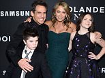 NEW YORK, NY - FEBRUARY 09:  Quinlin Stiller, Ben Stiller, Christine Taylor and Ella Stiller attend the "Zoolander 2" World Premiere  at Alice Tully Hall on February 9, 2016 in New York City.  (Photo by Dimitrios Kambouris/Getty Images)