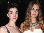 Musician Annie Clark and model Cara Delevigne attend the De Grisogono party during the 68th annual Cannes Film Festival on May 19, 2015 in Cap d'Antibes, France.  

CAP D'ANTIBES, FRANCE - MAY 19:
(Photo by Gisela Schober/Getty Images)