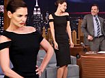 THE TONIGHT SHOW STARRING JIMMY FALLON -- Episode 0414 -- Pictured: Actress Katie Holmes on February 9, 2016 -- (Photo by: Andrew Lipovsky/NBC/NBCU Photo Bank via Getty Images)