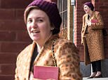 EXCLUSIVE: Lena Dunham seen chatting with friends while on her way to a meeting with a publisher in Brooklyn, New York City.\n\nPictured: Lena Dunham\nRef: SPL1230211  190216   EXCLUSIVE\nPicture by: Splash\n\nSplash News and Pictures\nLos Angeles: 310-821-2666\nNew York: 212-619-2666\nLondon: 870-934-2666\nphotodesk@splashnews.com\n