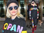 Lady Gaga spotted with her two dogs Asian and Koji while wearing a colorful panda outfit while leaving her apartment building in New York City\n\nPictured: Lady Gaga\nRef: SPL1231883  190216  \nPicture by: Felipe Ramales / Splash News\n\nSplash News and Pictures\nLos Angeles: 310-821-2666\nNew York: 212-619-2666\nLondon: 870-934-2666\nphotodesk@splashnews.com\n