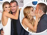 LOS ANGELES, CA - JUNE 10:  Actors AnnaLynne McCord (L) and Dominic Purcell (R) attend the screening of "I Choose" at the Harmony Gold Theatre on June 10, 2014 in Los Angeles, California.  (Photo by Paul Archuleta/FilmMagic)