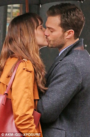 Actors Dakota Johnson and Jamie Dornan may look like a passionate couple as they reprise their roles as Christian Grey and Anastasia Steele on the set of the latest Fifty Shades bonkbuster, Fifty Shades Darker, in Vancouver