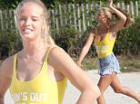 Check out hot young model Abby Champion, who according to reports is now dating Patrick Schwarzenegger. The 19-year-old blonde, who is signed to Next Models and splits her time between Los Angeles and Miami Beach, is seen playing volleyball in a bright yellow swimsuit and Daisy Duke shorts. Abby is an Alabama native, who was seen out and about with Schwarzenegger in LA on her 19th birthday on Sunday (feb 29). According to TMZ.com, the 22-year-old son of film legend Arnold Schwarzenegger, who used to date Miley Cyrus, is in the early stages of his new romance with Champion. Photos taken on February 2, 2016. \n\nPictured: Abby Champion\nRef: SPL1239010  020316  \nPicture by: Splash News\n\nSplash News and Pictures\nLos Angeles: 310-821-2666\nNew York: 212-619-2666\nLondon: 870-934-2666\nphotodesk@splashnews.com\n