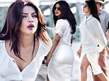 February 29, 2016: Actress Priyanka Chopra films scenes for the movie Baywatch in Miami.\nMandatory Credit: INFphoto.com Ref: infusmi-11/13