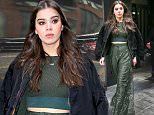 Hailee Steinfeld wears stylish green outfit while leaving the Fox studios in New York City, the singer-actress was wearing a jacket over her shoulders\n\nPictured: Hailee Steinfeld\nRef: SPL1239043  010316  \nPicture by: Felipe Ramales / Splash News\n\nSplash News and Pictures\nLos Angeles: 310-821-2666\nNew York: 212-619-2666\nLondon: 870-934-2666\nphotodesk@splashnews.com\n