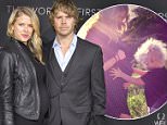 LOS ANGELES, CA - MARCH 01:  Actors Sarah Wright Olsen (L) and Eric Christian Olsen attend OMEGA celebrates the launch of the Master Chronometer Globemaster at Mack Sennett Studios on March 1, 2016 in Los Angeles, California.  (Photo by Vincent Sandoval/WireImage)