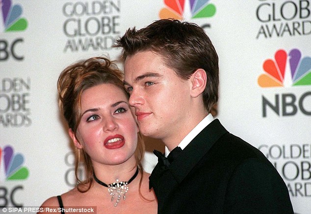 Leonardo Dicaprio and Kate Winslet are pictured here at the 55th Golden Globe Awards in Los Angeles, 1998