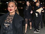 Picture Shows: John Legend  March 03, 2016\n \n Pregnant Chrissy Teigen and John Legend spotted on a night out in New York City, New York. John had to help their dog get into the car. \n \n Non-Exclusive\n UK RIGHTS ONLY\n \n Pictures by : FameFlynet UK © 2016\n Tel : +44 (0)20 3551 5049\n Email : info@fameflynet.uk.com
