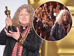 HOLLYWOOD, CA - FEBRUARY 28:  Costume designer Jenny Beavan, winner of the Best Costume Design award for "Mad Max: Fury Road," poses in the press room during the 88th Annual Academy Awards at Loews Hollywood Hotel on February 28, 2016 in Hollywood, California.  (Photo by Jeff Kravitz/FilmMagic)