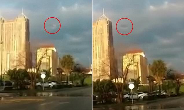 Is this a UFO using 'camouflage technology?'