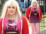 149214, EXCLUSIVE: What clap back? Chloe Grace Moretz spotted back at work in costume for reshoots on the set of 'Neighbors 2' filming in LA. The young starlet recently made headlines after tweeting at a nude Kim Kardashian that women have more to offer than their bodies, with Kim retorting that no one knew Chloe. Photograph: Sam Sharma/JS, © PacificCoastNews. Los Angeles Office: +1 310.822.0419 sales@pacificcoastnews.com FEE MUST BE AGREED PRIOR TO USAGE