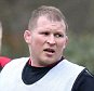 BAGSHOT, ENGLAND - MARCH 08:  Eddie Jones, the England head coach, looks on with England captain Dylan Hartley during the England training session held at Pennyhill Park on March 8, 2016 in Bagshot, England.  (Photo by David Rogers/Getty Images)