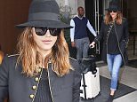 March 10, 2016: Jessica Alba is seen leaving the Edition Hotel, in a fashionable outfit for the airport, to catch a flight, New York City.\nMandatory Credit: Cepeda/INFphoto Ref: infusny-160/259
