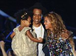 INGLEWOOD, CA - AUGUST 24:  Jay-Z, Beyonce and Blue Ivy Carter onstage at the 2014 MTV Video Music Awards at The Forum on August 24, 2014 in Inglewood, California.  (Photo by Jason LaVeris/FilmMagic)