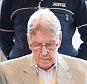Former Auschwitz guard Reinhold Hanning is seen in court for the continuation of his trial at the court in Detmold, western Germany, on March 11, 2016. The 94-year-old former Auschwitz guard is on trial for complicity in the murders of tens of thousands of people at the Nazi concentration camp. / AFP PHOTO / dpa POOL / Bernd ThissenBERND THISSEN/AFP/Getty Images