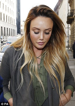 Charlotte Crosby has arrived at Newcastle Magistrates' Court to face charges of drink-driving on Friday morning