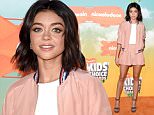 INGLEWOOD, CA - MARCH 12:  Actress Sarah Hyland attends Nickelodeon's 2016 Kids' Choice Awards at The Forum on March 12, 2016 in Inglewood, California.  (Photo by Jason Merritt/Getty Images)