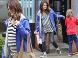 New York, NY - Keri Russell takes a break from filming 'The Americans' to spend time with her children. The 39-year-old actress is pregnant with her third child. Keri takes Willa and Deary to a pediatric center in Tribeca on a rainy Monday. The actress is wearing skinny jeans and a striped shirt paired with a bright blue coat as the three try to stay dry and dodge puddles on the streets of New York.\nAKM-GSI        March 14, 2016\nTo License These Photos, Please Contact :\nSteve Ginsburg\n(310) 505-8447\n(323) 423-9397\nsteve@akmgsi.com\nsales@akmgsi.com\nor\nMaria Buda\n(917) 242-1505\nmbuda@akmgsi.com\nginsburgspalyinc@gmail.com