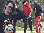 14.March.2016 - Paris - France\n**PREMIUM EXCLUSIVE - MUST CALL FOR PRICING**\n**STRICT WEB EMBARGO UNTIL 22:00GMT ON 15TH MARCH 2016**\nKristen Stewart and new girlfriend St?????????¬©phanie Sokolinski are seen kissing and playing frisbee at Bois de Vincennes, Paris. Kristen and Stephanie were laughing and goofing around in the woods, Kristen even sketched some breakdance moves while playing. They also played with a cute grey dog and after a while two friends of them jumped into the game. At the end of the session the two girls shared a hug and kissed. Both girls are muses for Chanel, dressed up alike with adidas tracksuits bottom, wearing black and red sportswear outfits.\n*** AVAILABLE FOR UK SALE ONLY ***\nBYLINE MUST READ : NO CREDIT\n***UK CLIENTS - PICTURES CONTAINING CHILDREN PLEASE PIXELATE FACE PRIOR TO PUBLICATION ***\n**UK CLIENTS MUST CALL PRIOR TO TV OR ONLINE USAGE PLEASE TELEPHONE 0208 344 2007**
