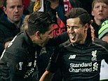 Mar 17th 2016 - Manchester, UK - MAN UTD V LIVERPOOL -
  Liverpool goal Europa
PIcture by Ian Hodgson/Daily Mail