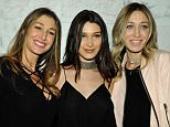 WEST HOLLYWOOD, CA - MARCH 17:  (L-R) Marielle Hadid, Bella Hadid and Alana Hadid attend Joe's Jeans and Bella Hadid celebration for the launch of the 2016 Joe's Jeans campaign at Sunset Tower Hotel on March 17, 2016 in West Hollywood, California.  (Photo by John Sciulli/Getty Images for Joe's Jeans)