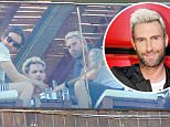 Rio de Janeiro, Brazil - Adam Levine enjoys a leisure day in Rio with his bandmates by the Fasano Hotel pool. Wearing a white wife beater, dark shorts and a black Los Angeles cap, the Maroon 5 lead singer showed off his tattooed body while enjoying the sunshine and a few drinks.\nAKM-GSI      March 20, 2016\nTo License These Photos, Please Contact :\nSteve Ginsburg\n(310) 505-8447\n(323) 423-9397\nsteve@akmgsi.com\nsales@akmgsi.com\nor\nMaria Buda\n(917) 242-1505\nmbuda@akmgsi.com\nginsburgspalyinc@gmail.com