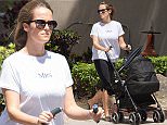 EXCLUSIVE: First pictures of Andy Murray and Kim Sears' daughter Sophia Olivia. Kim went for a stroll to a Starbucks in Miami, Florida, with her mother Leonore and baby Sophia. Kim sipped on an iced coffee while Sophia slept. Leonore took control of the push chair and comforted Sophie when she started crying on the walk home. Andy was busy training for next week's Miami Open tournament.