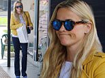 Picture Shows: Reese Witherspoon  March 19, 2016\n \n Actress Reese Witherspoon was spotted while out shopping for magazines in Brentwood, California. The 'Walk The Line' star looked cool and stylish in a bright yellow jacket and white tee.\n \n Non-Exclusive\n UK RIGHTS ONLY\n \n Pictures by : FameFlynet UK © 2016\n Tel : +44 (0)20 3551 5049\n Email : info@fameflynet.uk.com