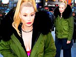 NEW YORK, NY - MARCH 22:  Singer Iggy Azalea is seen on the set of Good Morning America  on March 22, 2016 in New York City.  (Photo by Raymond Hall/GC Images)