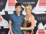 LOS ANGELES, CA - FEBRUARY 14:  Kevin Manno;Ali Fedotowsky attend the Colgate Optic White Beauty Bar ¿ Day 2 at Hudson Loft on February 14, 2016 in Los Angeles, California.  (Photo by Araya Diaz/Getty Images for BMF Media)
