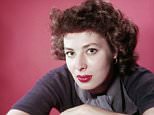 Portrait of American film actor and theater producer Rita Gam against a red background, 1950s. (Photo by Getty Images)