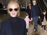 NICOLE KIDMAN AND DAUGHTERS SUNDAY ROSE AND FAITH ARRIVE HOME IN AUSTRALIA FOR EASTER\n24 March 2016\n©MEDIA-MODE.COM