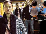 EXCLUSIVE: Zoe Saldana and husband Marco Perego were spotted out after a romantic Sushi dinner date at Asanebo in Studio City, CA.\n\nPictured: Zoe Saldana, Marco Perego\nRef: SPL1251691  230316   EXCLUSIVE\nPicture by: Sharpshooter Images / Splash \n\nSplash News and Pictures\nLos Angeles: 310-821-2666\nNew York: 212-619-2666\nLondon: 870-934-2666\nphotodesk@splashnews.com\n