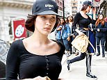 New York, NY - Bella Hadid  is looking casually sexy with her baseball hat and workout pants contrasted by her nice leather Gucci purse on a visit to her sister's apartment in New York City.
AKM-GSI          March 25, 2016
To License These Photos, Please Contact :
Steve Ginsburg
(310) 505-8447
(323) 423-9397
steve@akmgsi.com
sales@akmgsi.com
or
Maria Buda
(917) 242-1505
mbuda@akmgsi.com
ginsburgspalyinc@gmail.com